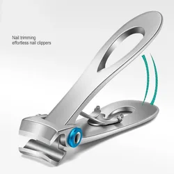 Pro-Grade Wide Jaw Stainless Steel Nail Clippers - Heavy Duty Precision Cutter for Thick Nails, Manicure & Pedicure Tool