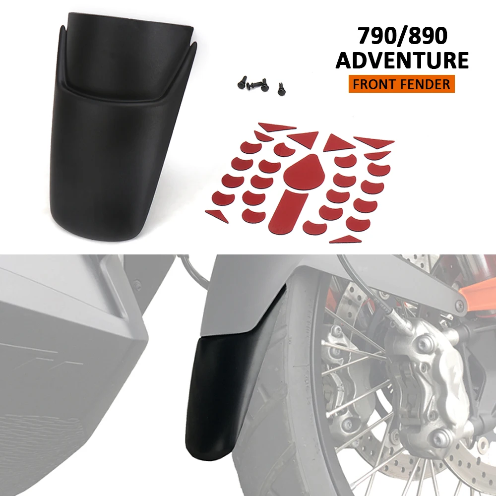 

Motorcycle Front Fender Wheel Extension Fender Mudguard Splash Guard For 790 Adventure ADV 2019- 890 ADVENTURE 2021-