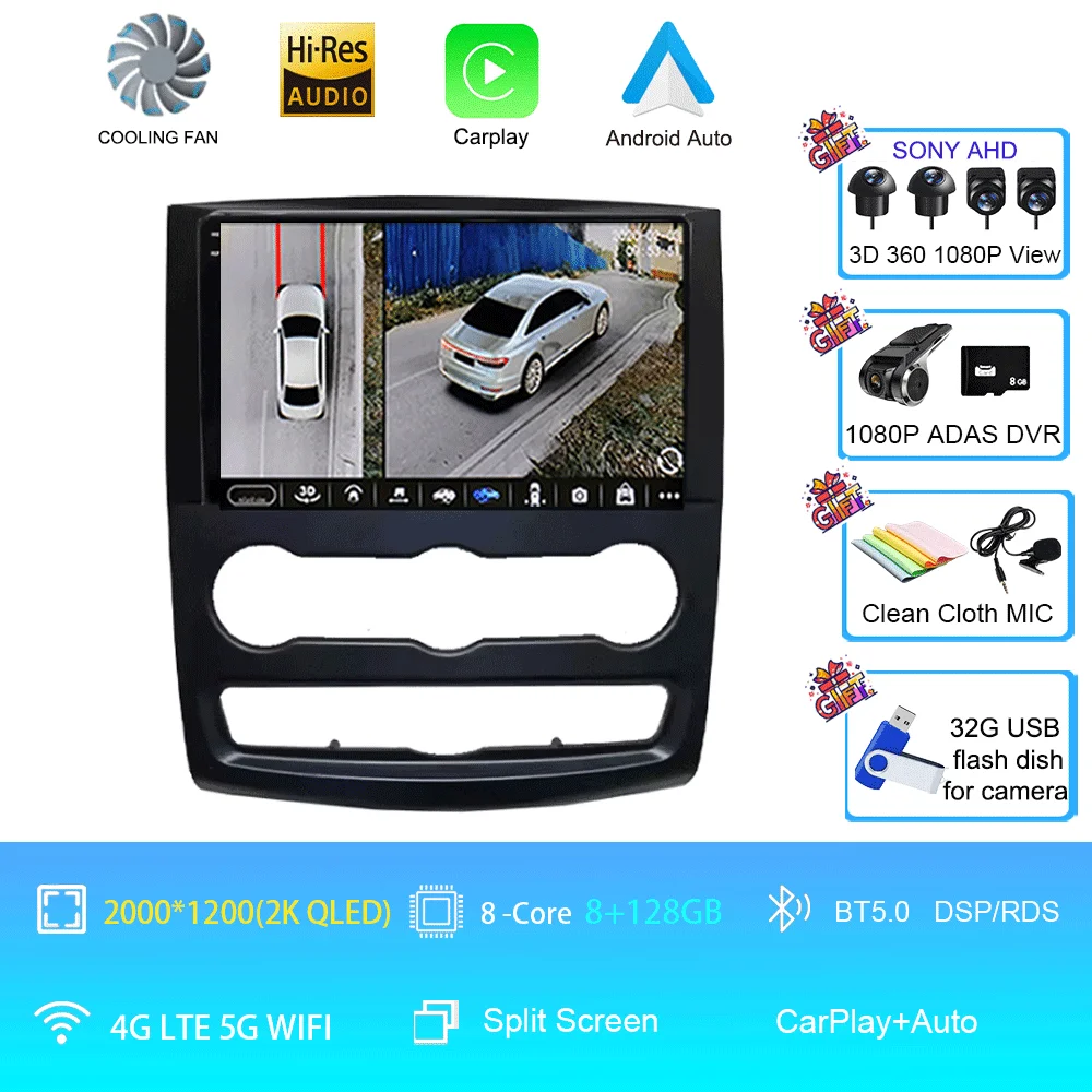 10 inch Android 16 autoradio multimediasysteem video voor Mercedes Benz Sprinter speler GPS stereo CarPlay+auto WIFI+4G DSP