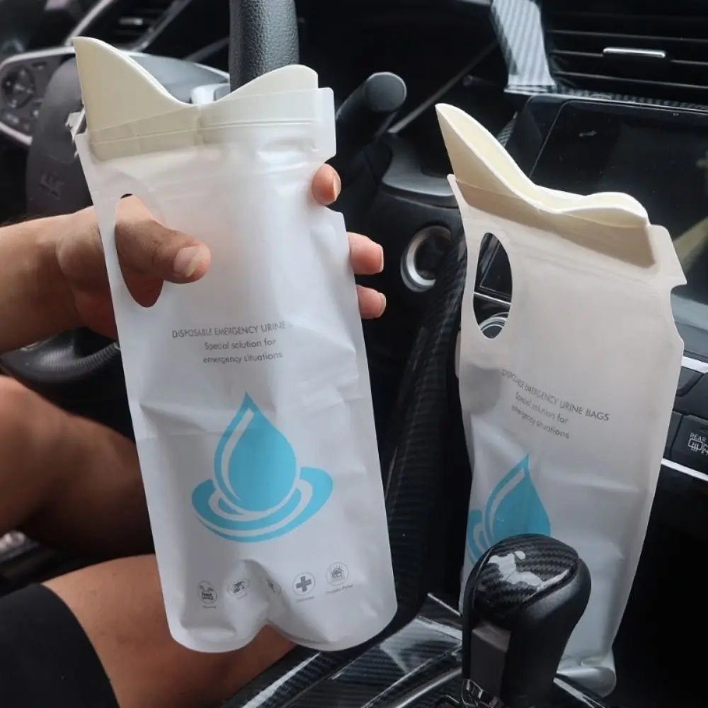 1/4Pcs 700ML Durable Disposable Car Urinary Bag Large Capacity Leak-proof Vomit Bags Emergency Mobile Toilets Urinal Unisex