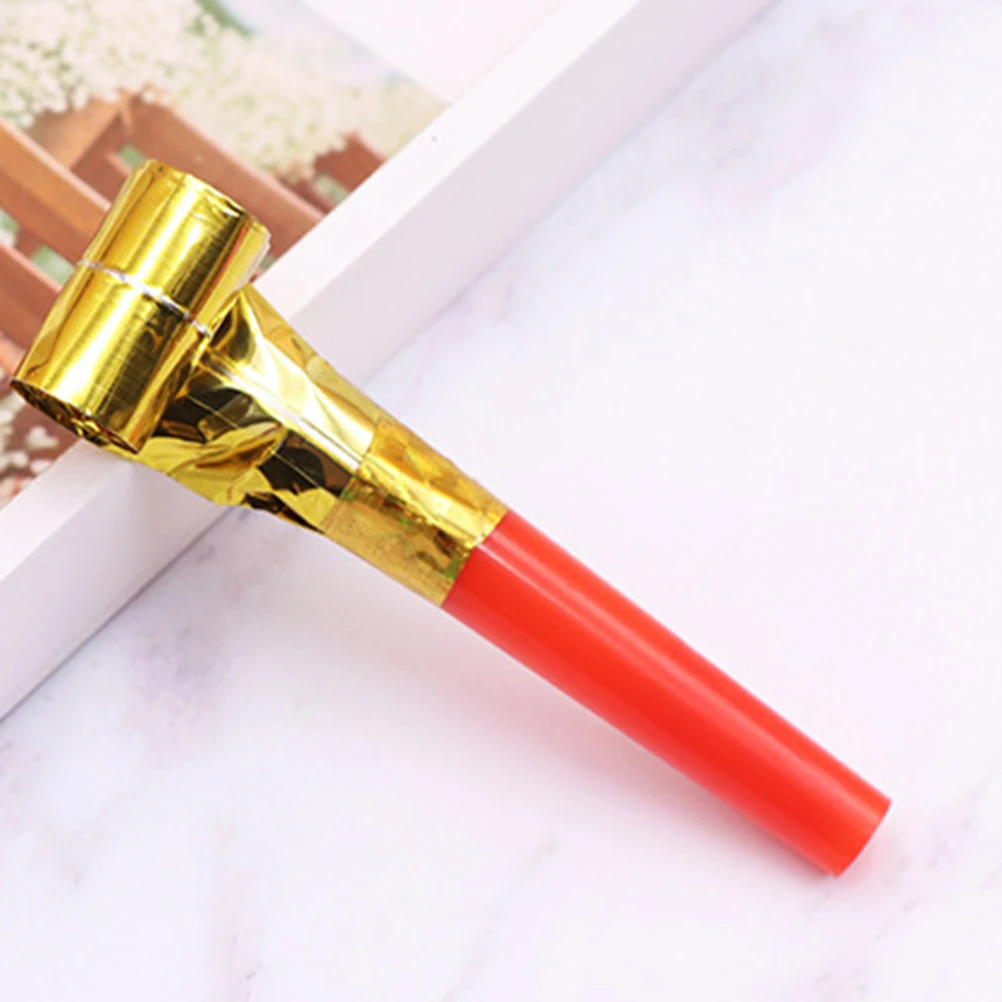 

100pcs Children Whistles Cute Bright Colors Birthday Party Blowouts Kids Toys Favor Christmas Wedding Noisemakers