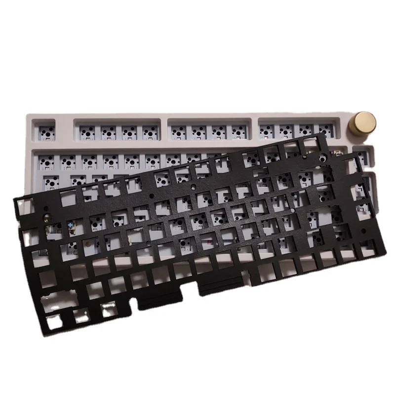 Keydous NJ80 Keyboard Foam Poron Silencer Mute Felt Foam and Plate PC and POM Materials