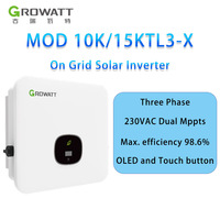 Growatt MOD 15KTL3-X Solar Inverter 10KW 15kw Three Phase On Grid 2 MPPT Inverter With WIFI