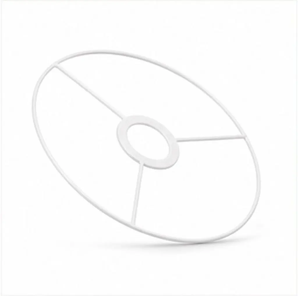 2個セットの丸型ランプシェードフレーム。アンティーク調の鉄製ワイヤーランプシェードフレームキット。ペンダントライト、フロアランプ、テーブルランプ、ペンダントランプシェードの製作に。