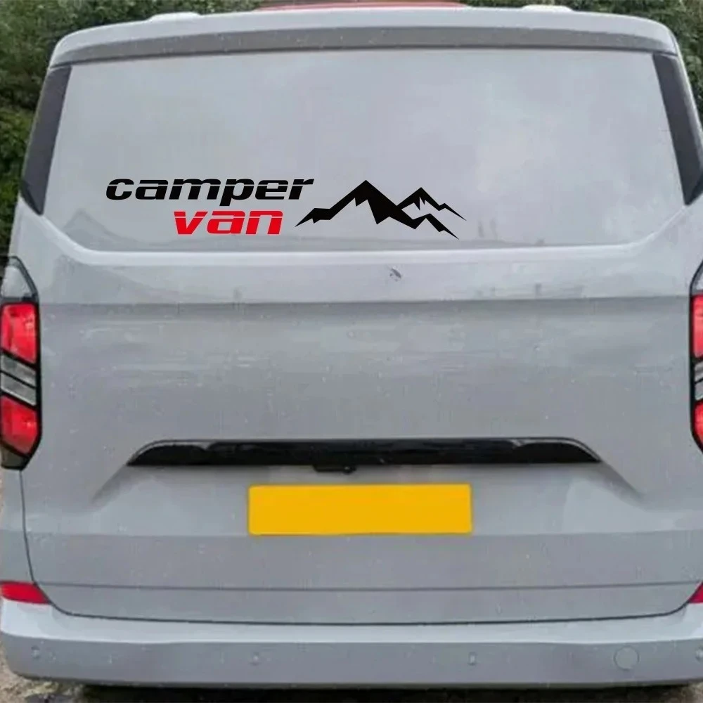 Camper Van Mountain Styling Car Sticker For Car Camper Van Motorhome RV Cargo Auto Body DIY Decoration Vinyl Decal Accessories