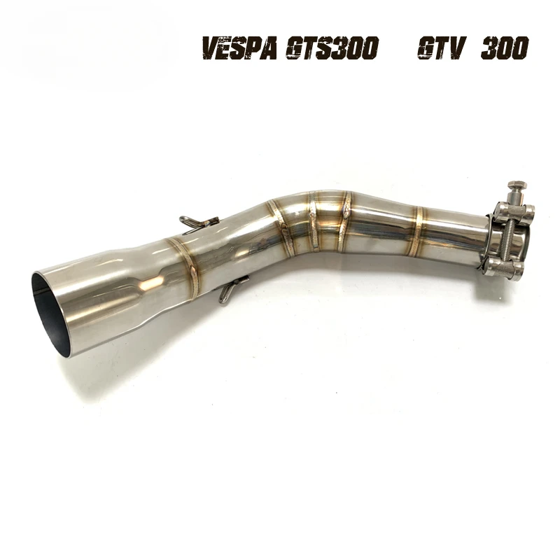 Motorcycle Exhaust Muffler Link Pipe 51mm Escape for Piaggio GTS300 for Vespa GTS 125 250 300 2008-2017 2018 2019 2020 GTS300