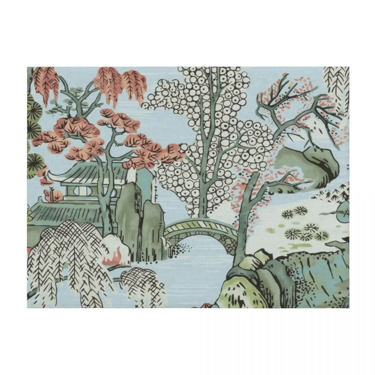 

Chinoiserie classic Throw Blanket Loose halloween Decoratives Thermals For Travel Blankets