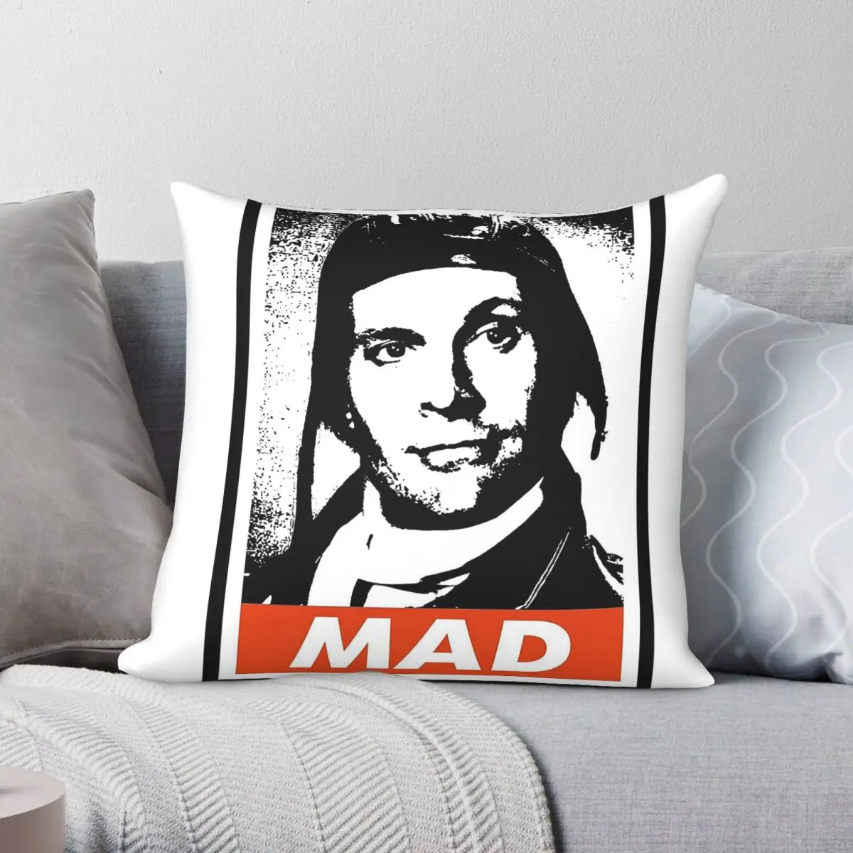 The A-Team Howling Mad Pillowcase Polyester Linen Velvet Creative Zip Decor Pillow Case Room Cushion Cover