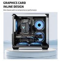 Yeah Magic Cube Gaming computer sea view room chassis columnless 3D stereoscopic panorama MATX motherboard 240 water cooling 4