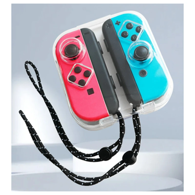 Transparent Storage Case For Switch/OLED Joy-Cons Handle Storage Box Dust-Proof High-Permeability Handle Storage