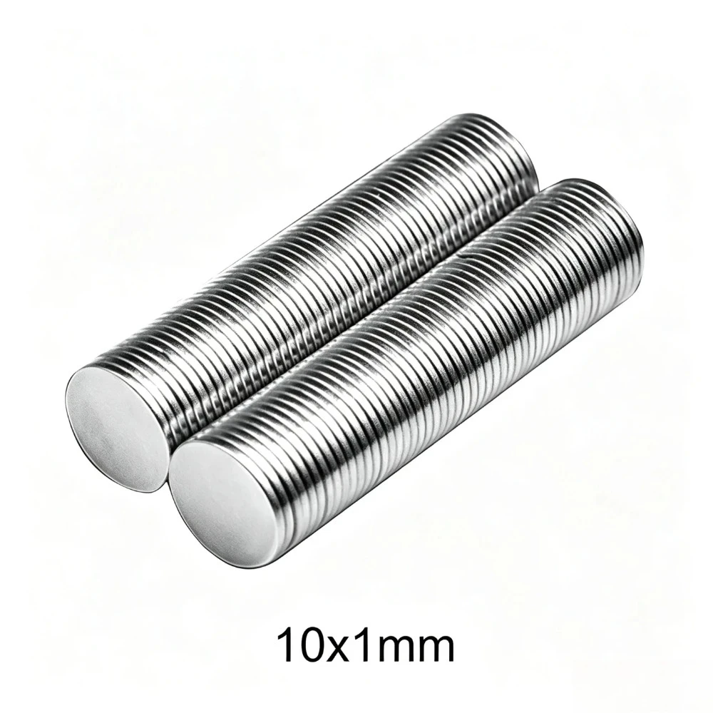 10x1 mm Thin Neodymium Magnet Strong 10mm X 1mm Permanent Magnet Disc 10x1mm Powerful Magnetic Round Magnet 10*1 mm