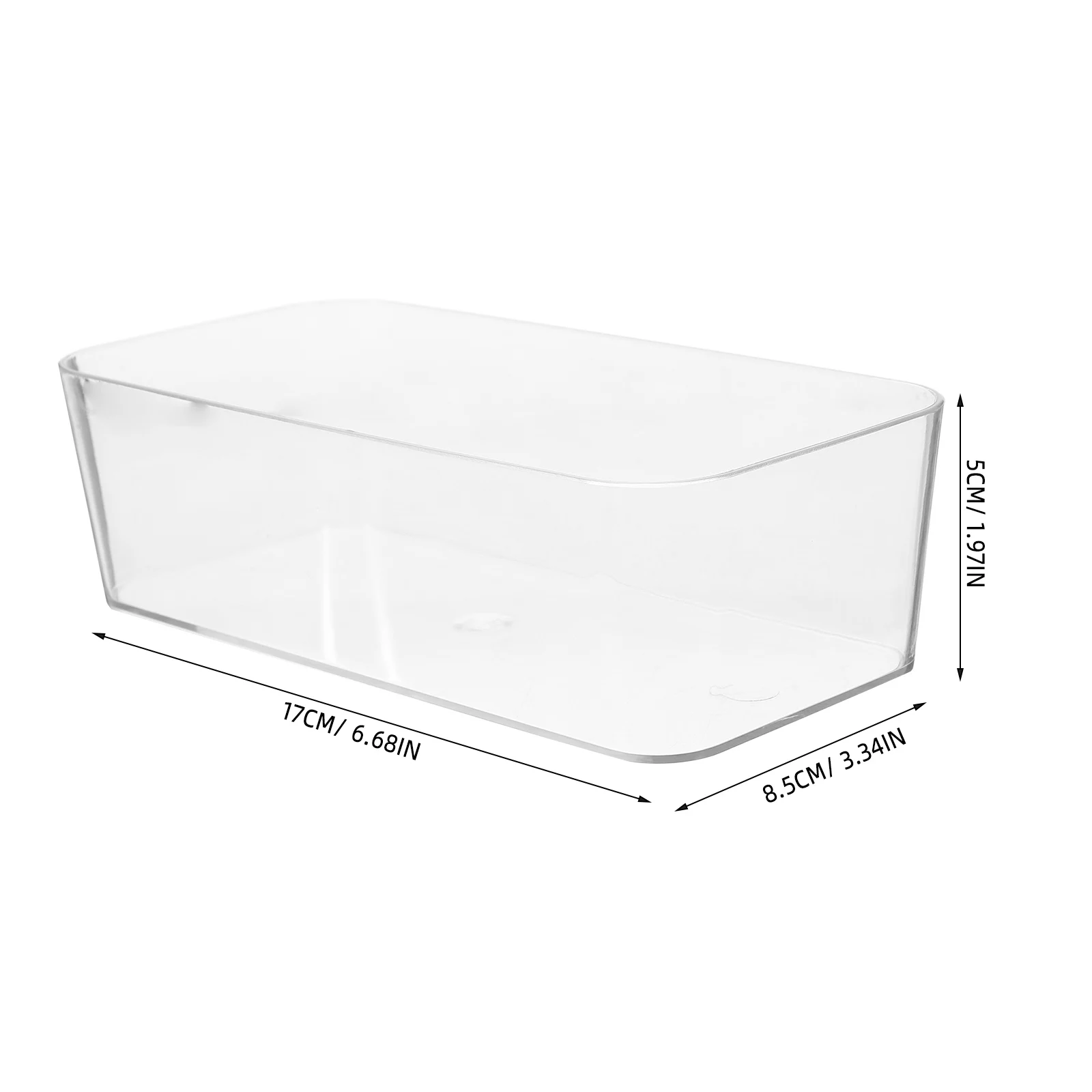 

3Pcs Acrylic Organizers Desk Drawer Bathroom Kitchen Clear Clear Organizer Drawers Drawers Office Makeup Tray Stationery