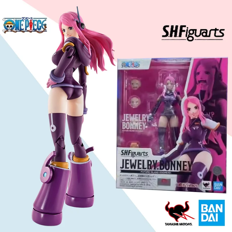 

Bandai original S.H.Figuarts One Piece SHF Jewelry Bonney Future Island Egghead anime action figure model collection toy gift