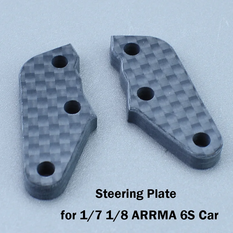 For 1/7 1/8 ARRMA 6S Universal TYPHON KRATON MOJAVE FELONY INFRACTION Car Carbon Fiber Steering Plate