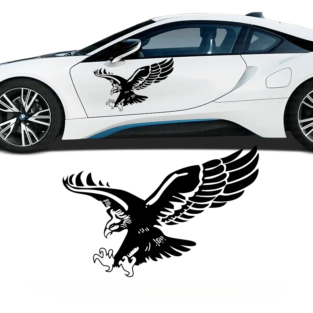 Car Side Door Stickers Universal Vinyl Film Auto Graphics Eagle DIY Decals Automobile Styling Decoration Auto Tuning Accessories