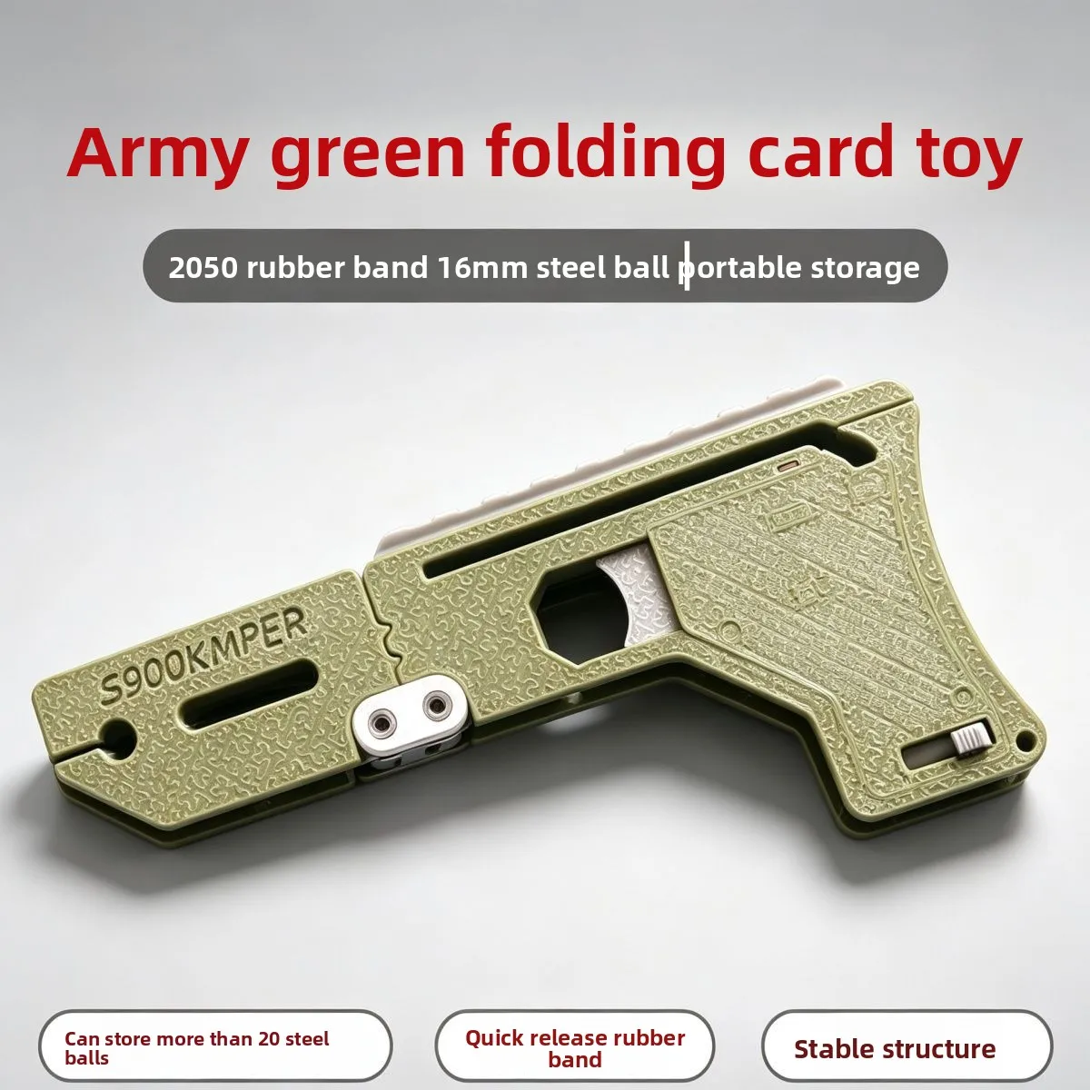 Elastic Band Magic Box Magic Folding Card Slingshot Enhanced Quick-release Pocket Compact Durable Folding Shooting Frame EDC