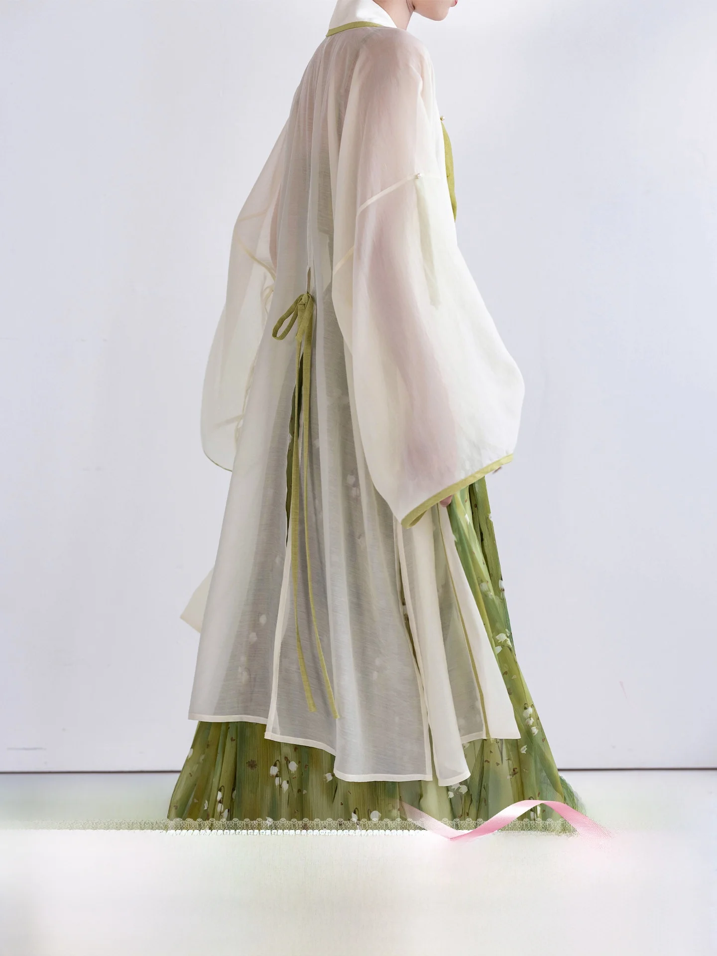 

Original Song Dynasty Daily Style Hanfu Long Shirt Print Skirt Spring Summer Chinese Traditional Clothing Women's Set