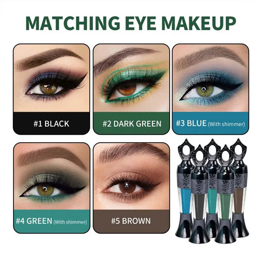 1/2/3/4Pcs Powder Eyeliner Long Lasting Waterproof Natural Smudge-proof Portable Women Eyeliner Pencil Girls Eye Makeup Tools