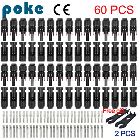 10/20/100 pz Connettori Solari 1000 V 30 Pannello Solare Branch PV Connettori Fotovoltaici Collegare solare MC4
