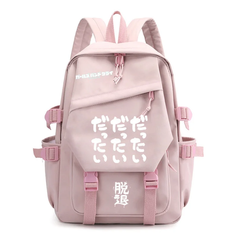 

New Girls Band Cry Awa Subaru Merch Schoolbag Print Backpack Boys Girls Large Capacity Backpacks for Middle School Students Bags