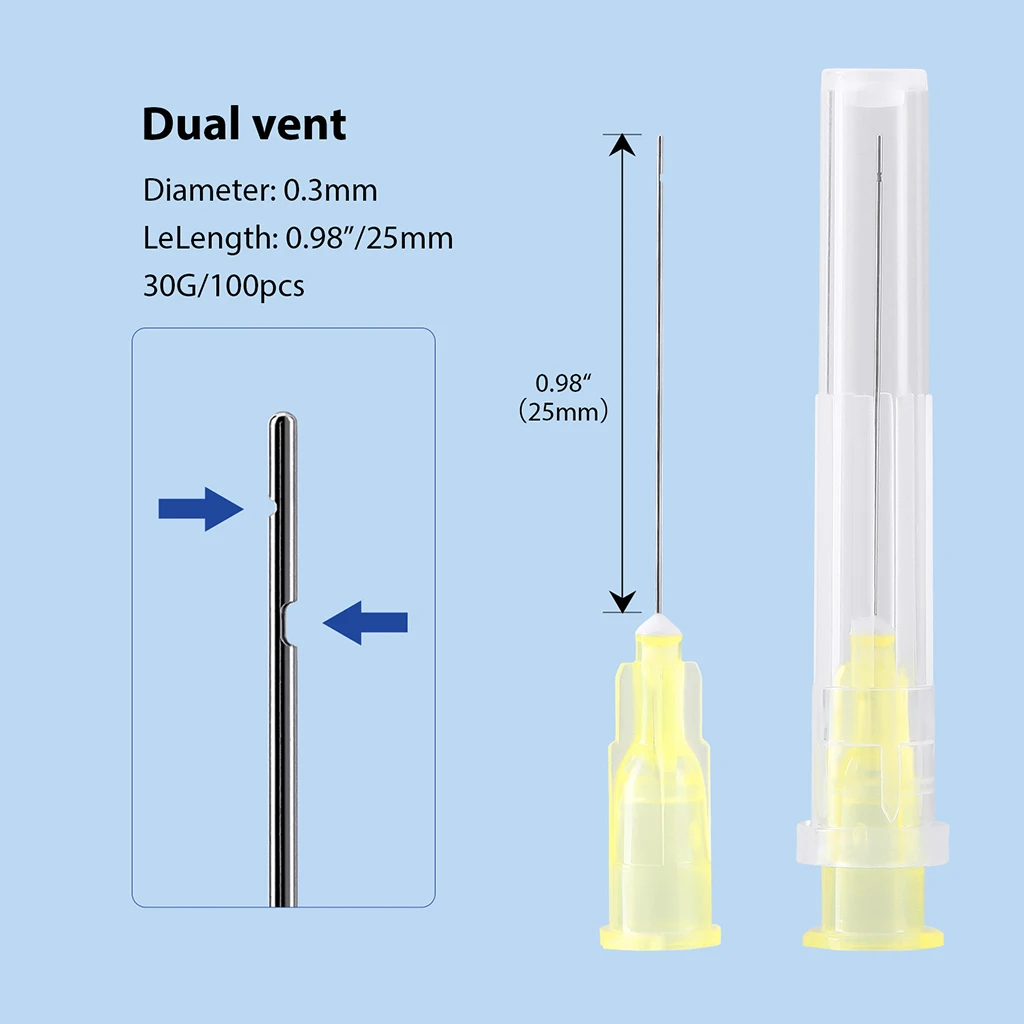 100 Stück/Box AZDENT Zahnwurzelkanal-Reinigungsnadeln 25mm Endodontie-Irrigierungsspitzen 0,3/0,4mm Einweg-Zahnmedizinprodukte – Detail 10