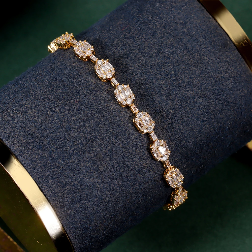 2023 Newly Designed Luxury High Quality Cubic Zirconia Bracelet  Bridal Wedding Jewelry