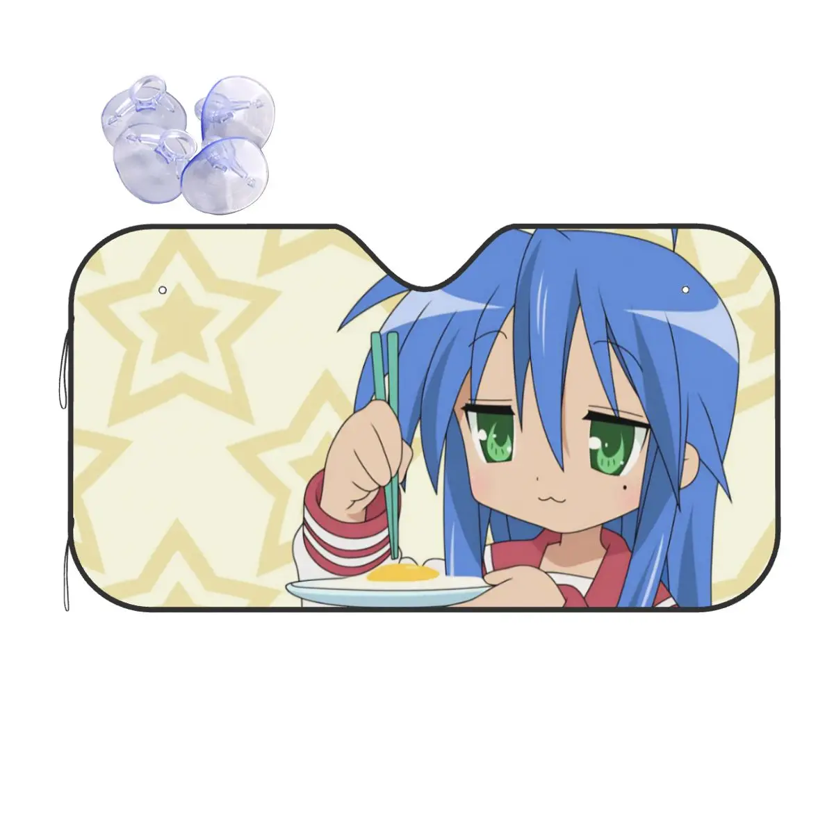 

Lucky Star Izumi Konata Foldable Sunshade Windscreen 70x130cm Foils Sun Visor UV Protector