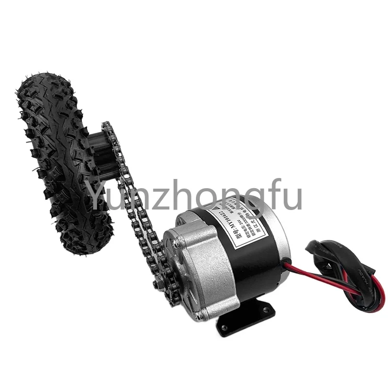 350W Dual Drive Electric Cart Conversion Kit Easy Carry 200kg 8 Inch Wheel Set for DIY Electrical Pull Barrow Trolley Capacity