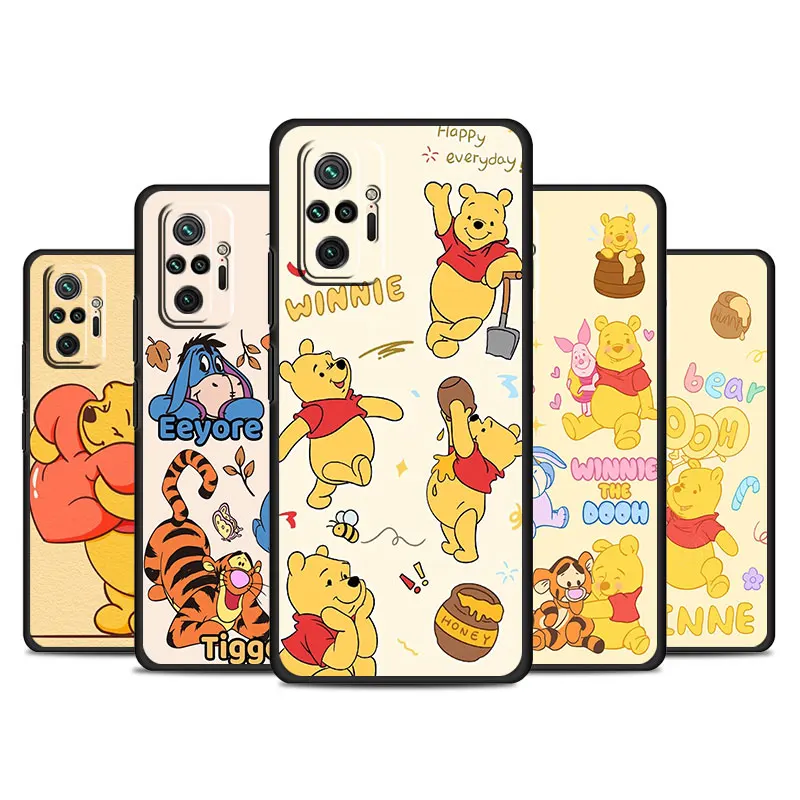 Case For Xiaomi Redmi Note 11 10 13 12 Pro 10S 11S 9S 8 8T 7 12C 9A 9C 9T 10C K40 Funda Phone Cover Disney Eat Honey Pooh Bear