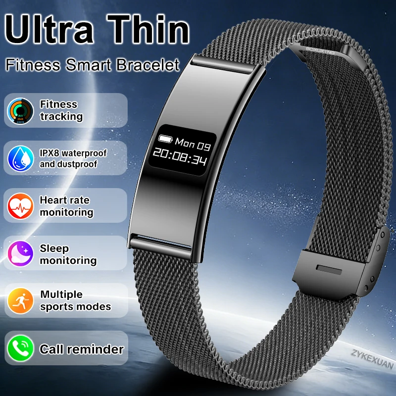 

Новый смарт-браслет 2026 года для мужчин: фитнес-трекер, водонепроницаемость IPX8, мониторинг сердечного ритма и сна, умные часы для спорта на открытом воздухе, совместимость с Android и iOS