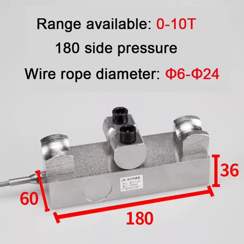 Crane Overload Clamp On Wire Rope Tension Load Cell Sensor