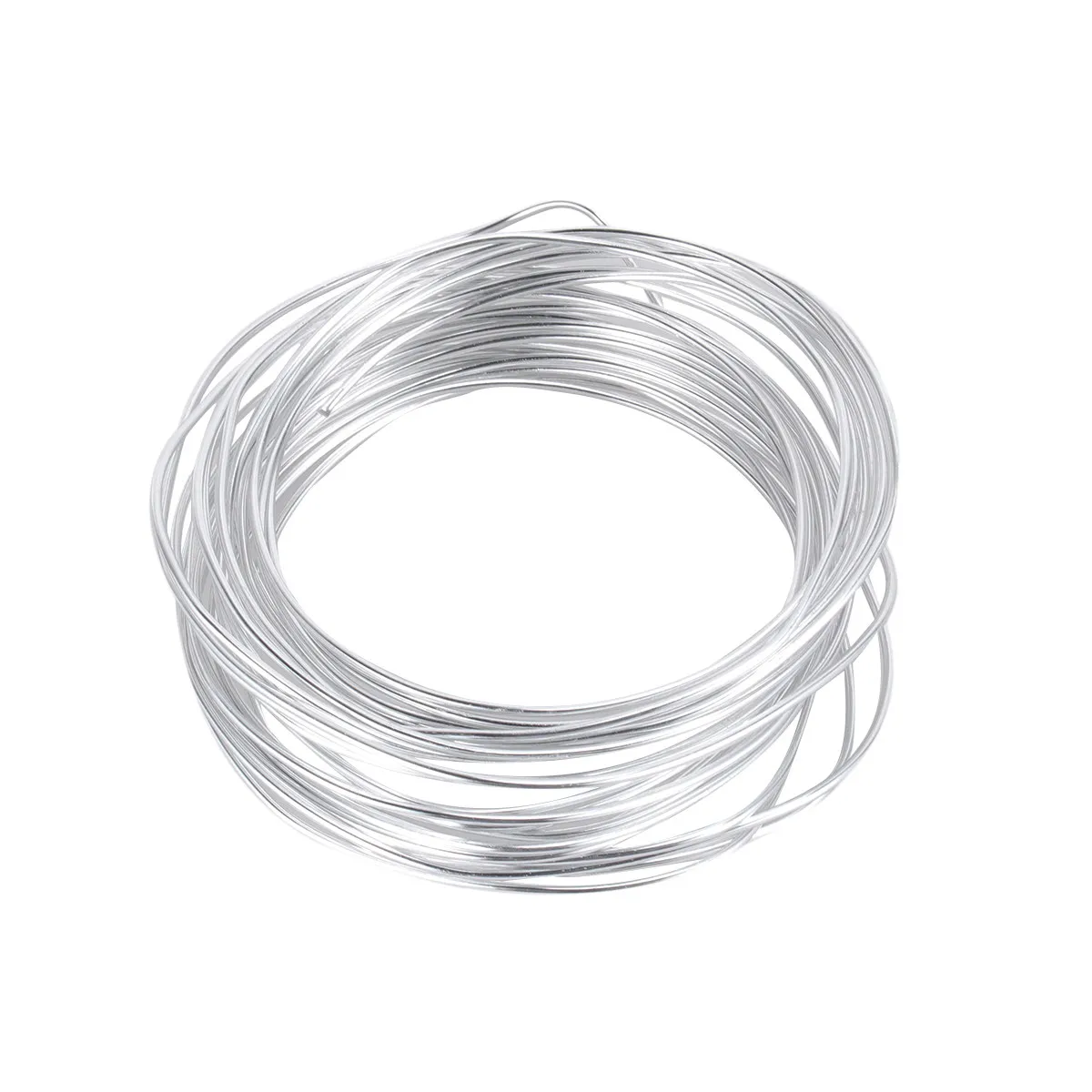 Flexible Silver Aluminum Wire Easy Bend Durable Craft Wire for DIY Jewelry Flower Clay Modeling Shelf Support