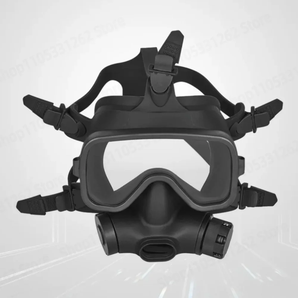 COF2 Diving Full Face Mask Scuba Deep Dive All Black Professional Equipment
