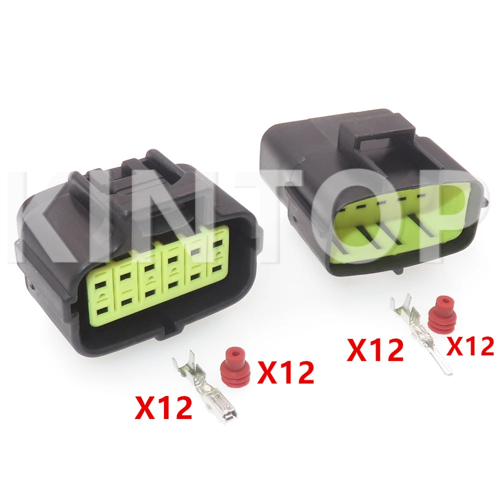 1 Set 12 Pins Automobile Modification Connector Accessories 174663-2 174661-2 184058-1 368537-1 Car Sensor Wiring Socket Starter