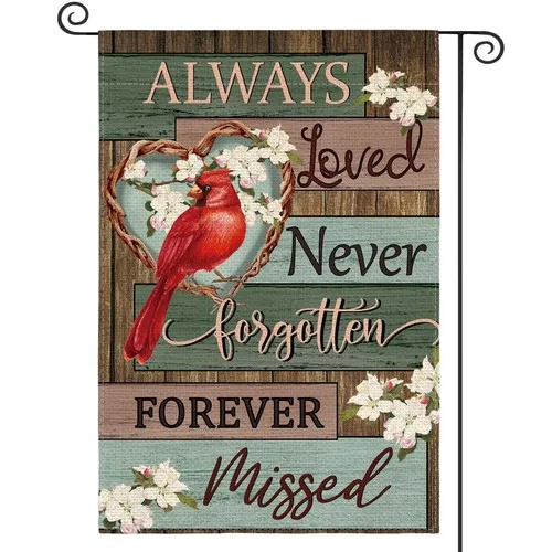 Louise Maelys Memorial Garden Flag Always Loved Never Forgotten Forever Missed F OOV IIC