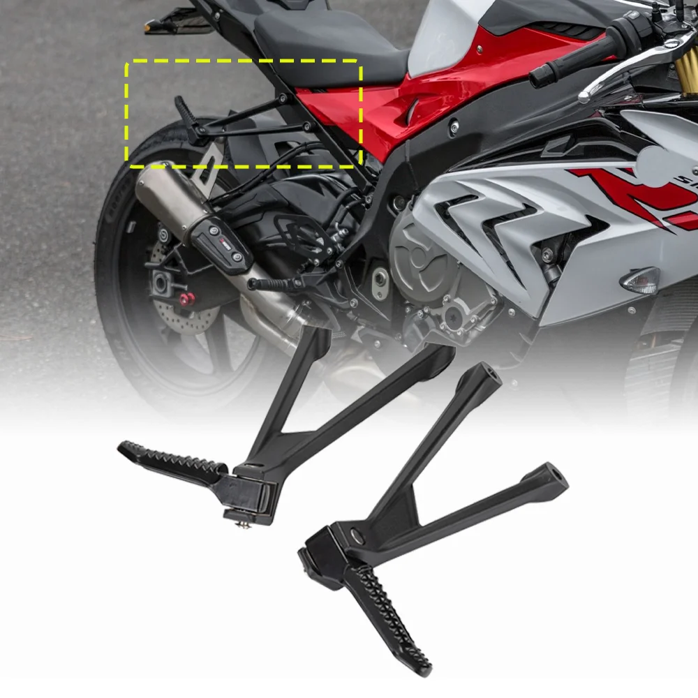 For BMW S 1000RR K66 M1000 RR K67 Motorcycle Footrest M1000RR S1000RR Rear Passenger Pedal Aluminum Foot Peg Rests Accessories