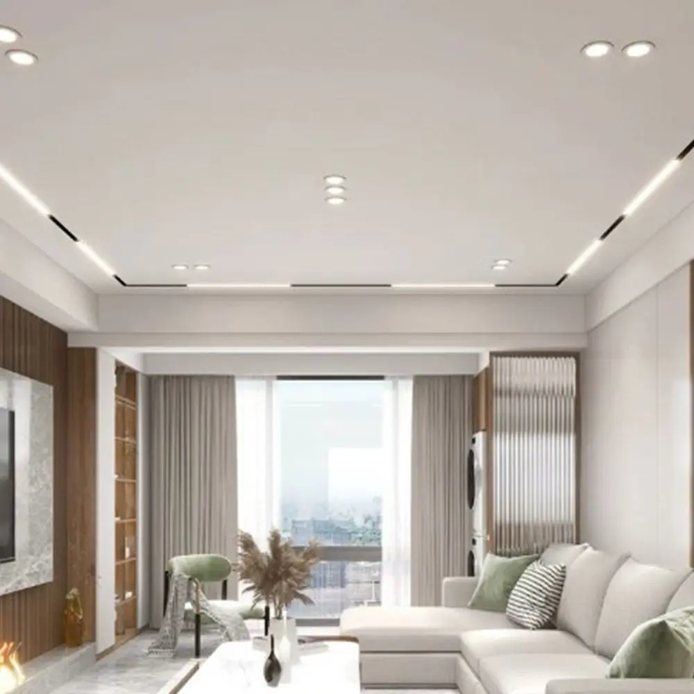 

Small Recessed LED Downlight Spot Light Energy Saving Down Lights Tricolor Dimmable 5W 7W Ceiling Spot Lights Living room