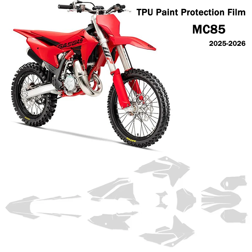 MC 85 Motorcycle PPF-TPU Paint Protective Anti-scratch Film For GASGAS MC 85  Motorcycle 2025-2026 Fairing Protective Film kit