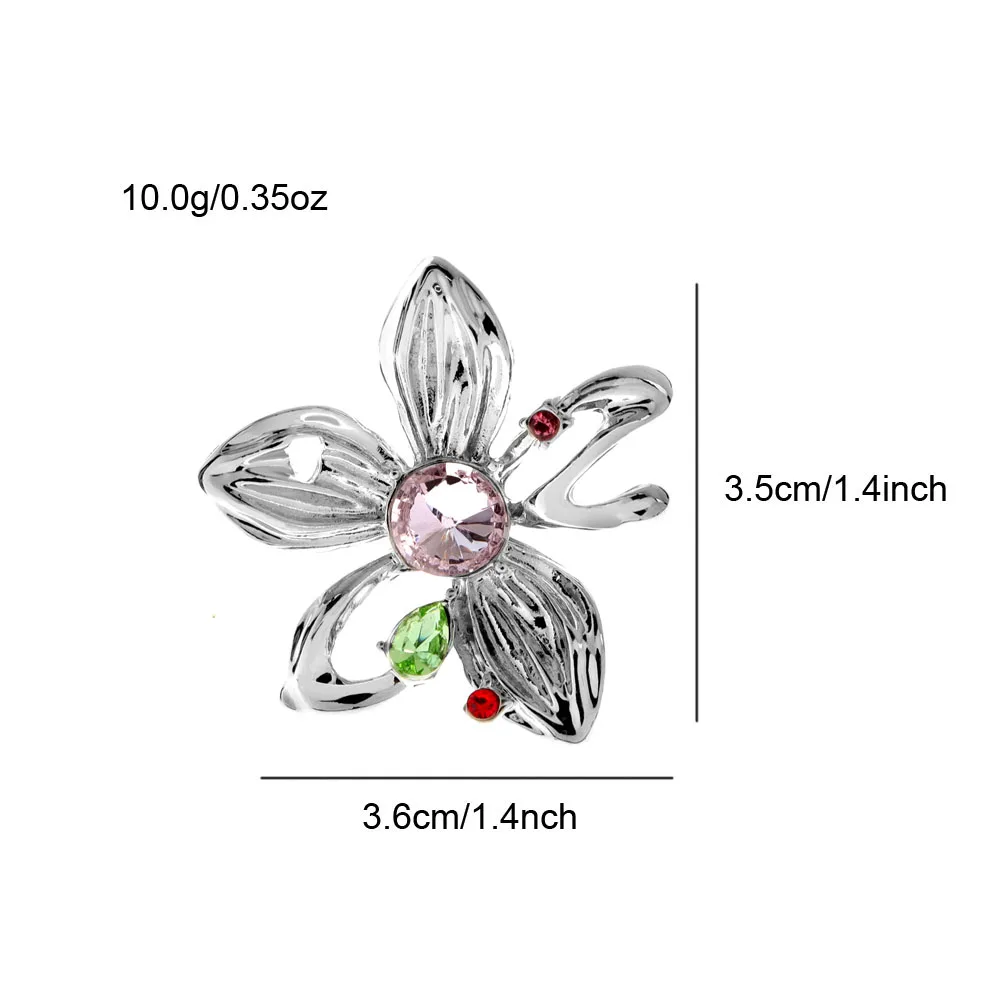 CINDY XIANG Silver Color Metal Design Flower Brooches For Women And Men Unisex Fashion Jewelry Alloy Material High Quality