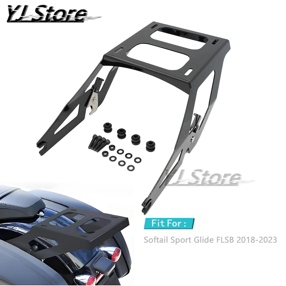 

Fit For Harley Softail Sport Glide FLSB 2018-2023 2018 2019 2020 2021 2022 2023 Motorcycle Two Up Mount Rack Luggage Rack