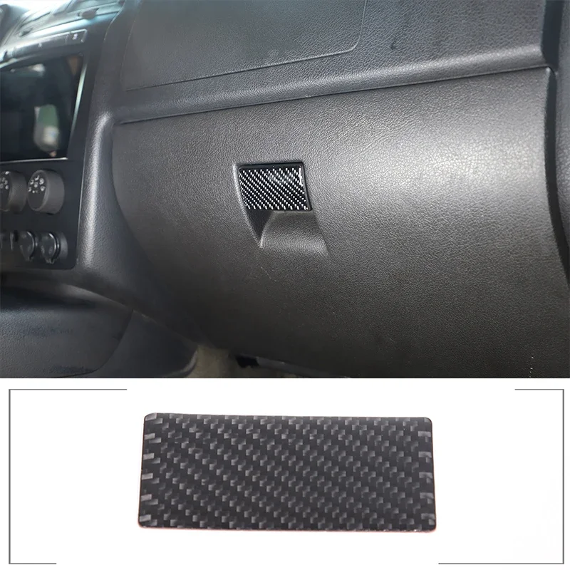 For Hummer H3 2005-2009 Car Passenger Storage Box Switch Sticker Soft Carbon Fiber Interior Accessories