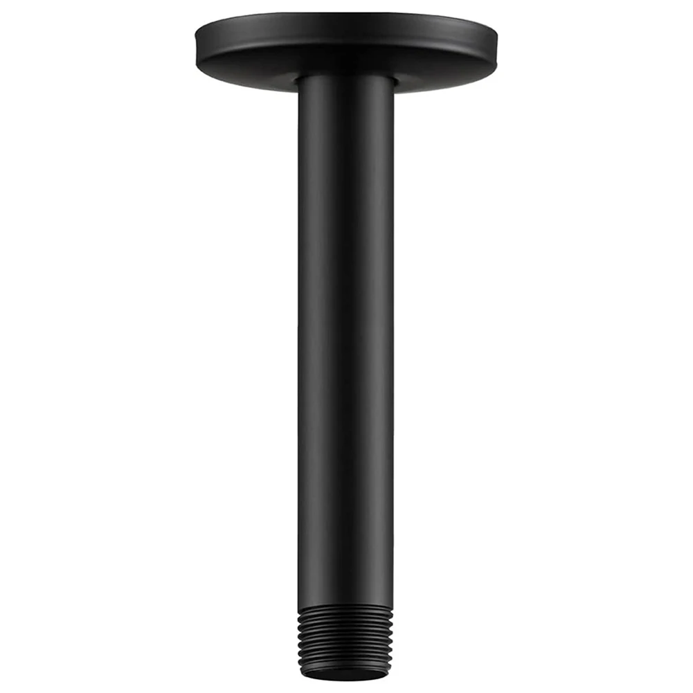 Heavy duty Black Shower Bracket, 10 30cm Length, Matte Finish, Sturdy Construction, Adds a Touch of Elegance to Your Shower