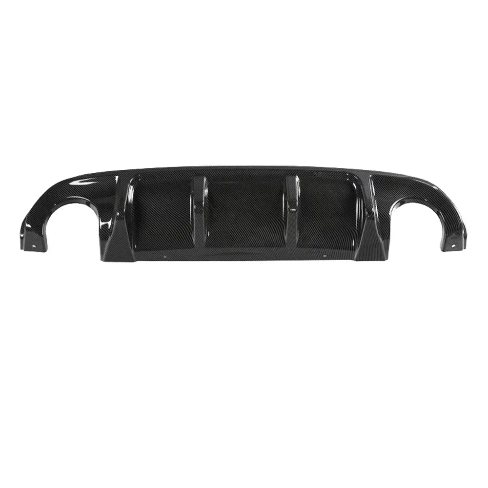 For Infiniti Q50 2014-2017 Rear Diffuser Bumper Lip Carbon Fiber Look / Black Boot Bracket Spoiler Guard Protector Cover Tuning