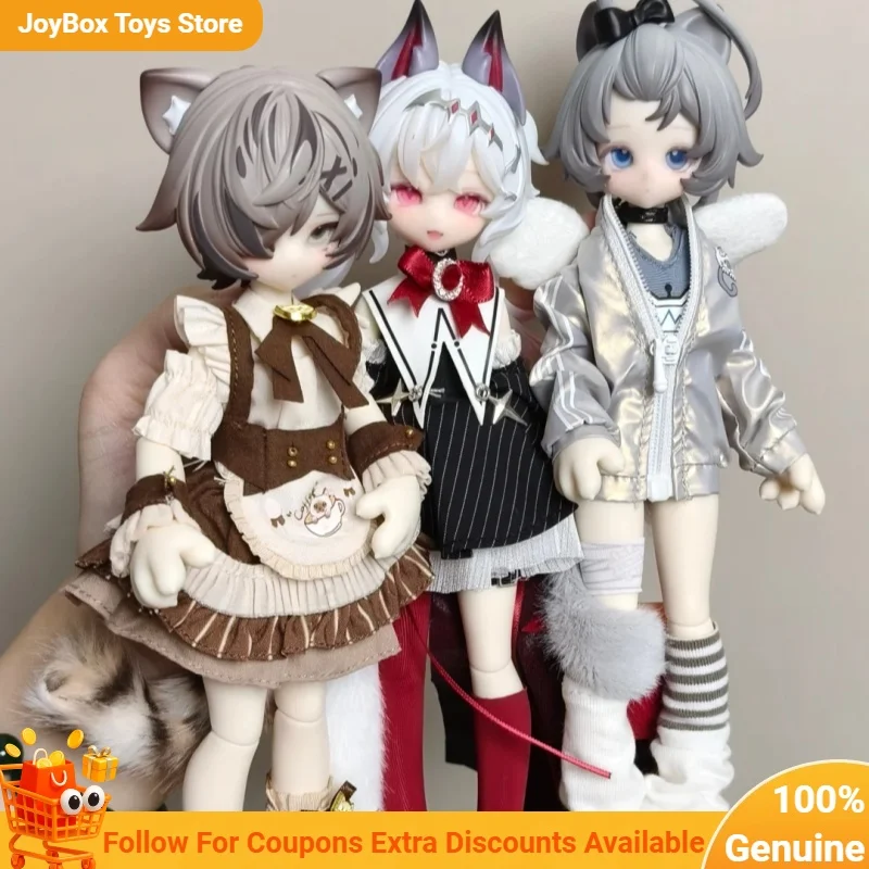 Authentique Meow Meow Meow 1/8 BJD Blind Box, figurine articulée mignonne de style anime, jouet de collection, décoration de bureau, cadeau