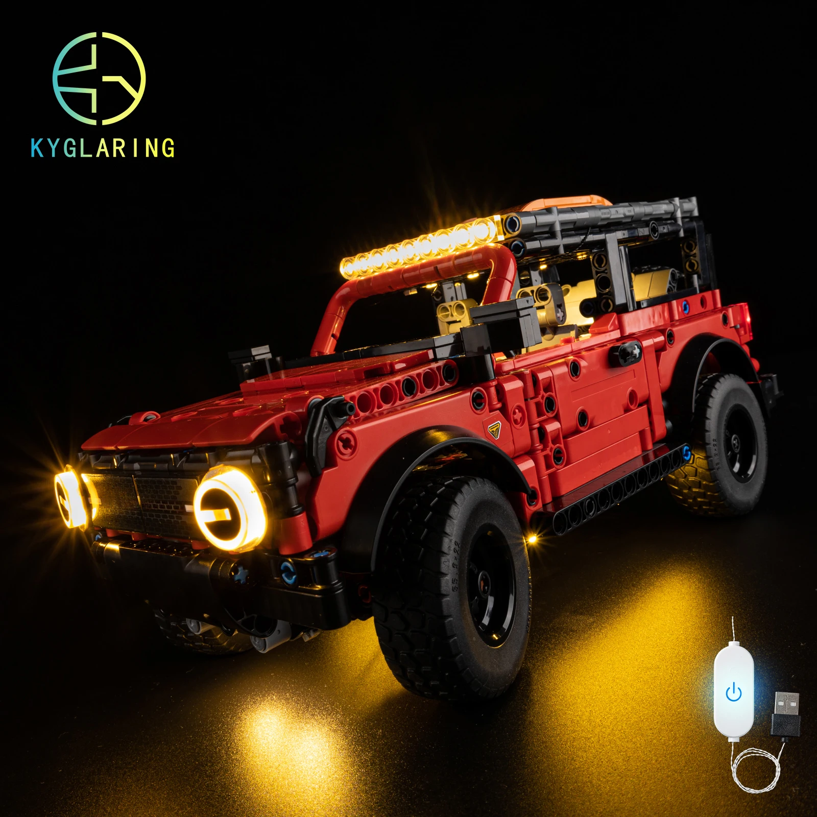 

Led Light Kit for Ford Bronco Suv 42213 Model Diy Toys Set Not Included Building Blocks