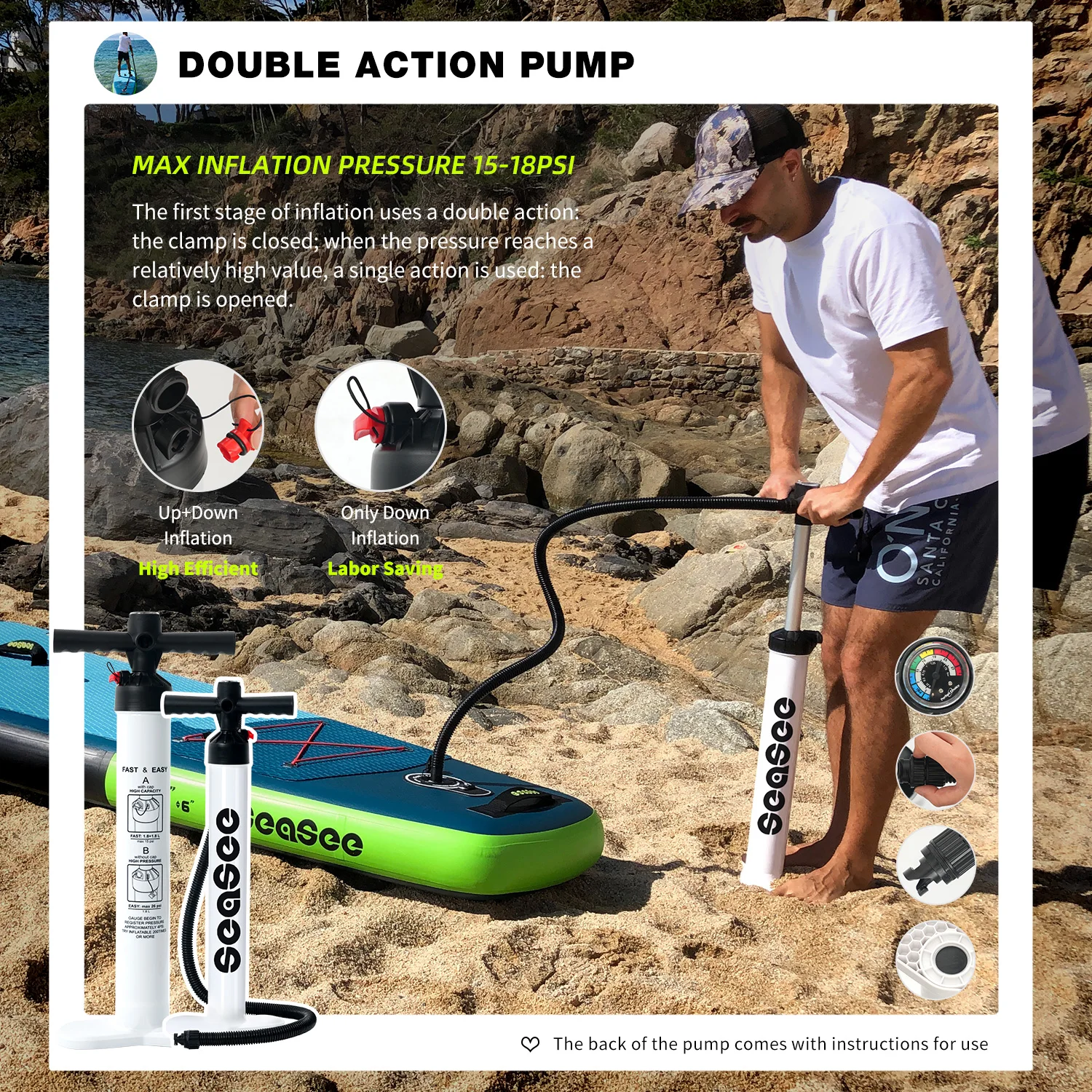 Inflatable Stand Up Paddle Boards, Premium SUP Paddle Board, Non-Slip Accessories, Comfort Deck