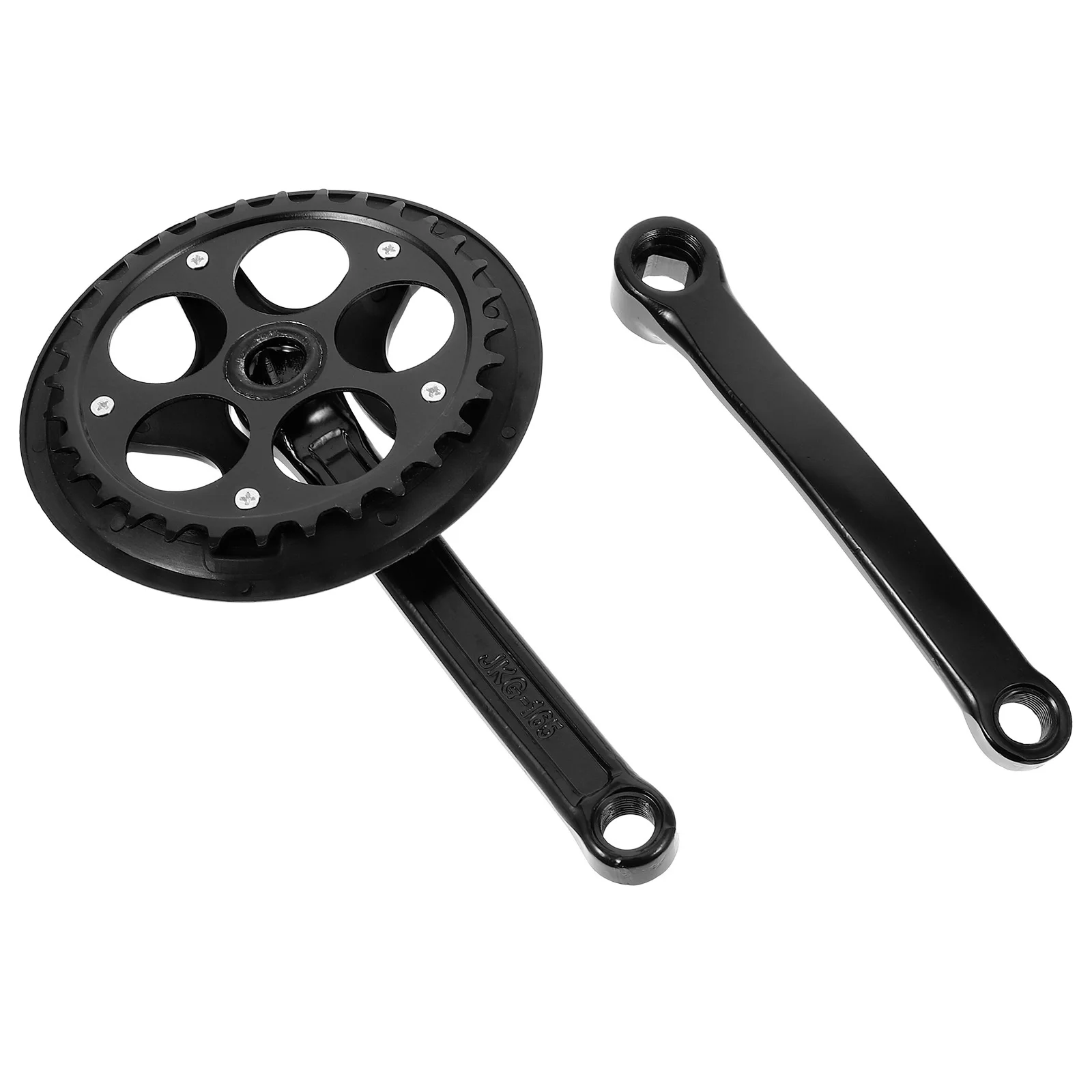 

1Set Bicycle Chainring Crankset Sturdy Metal Square Hole Crank Arm Replacement Bike Repair Tool Durable Crank Set Accessory