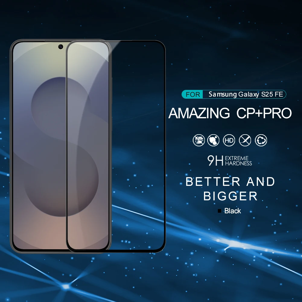 

Nillkin For Samsung Galaxy S25 FE 5G CP+ Pro Tempered Glass 9H 2.5D Ultra-Thin Full Cover Screen Protector