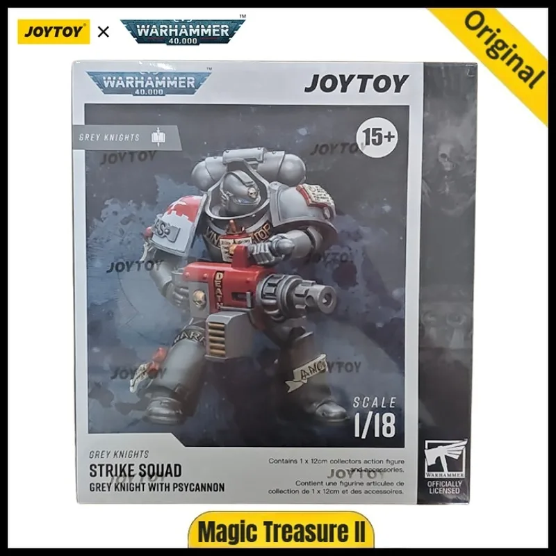 

【24 Hours Shipping】JOYTOY Warhammer 40K Gray Knights Strike Sauad Gray Knight with Psycannon 1/18 Action Figure
