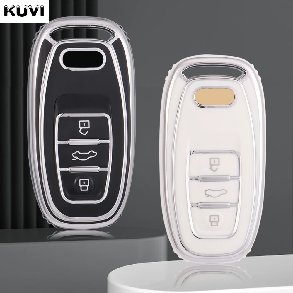 

New TPU Car Remote Key Case Cover Shell For Audi A1 A3 8V A4 B8 B9 A5 A6 C7 A7 A8 Q3 Q5 Q7 S4 S6 S7 S8 R8 TT Holder Accessories